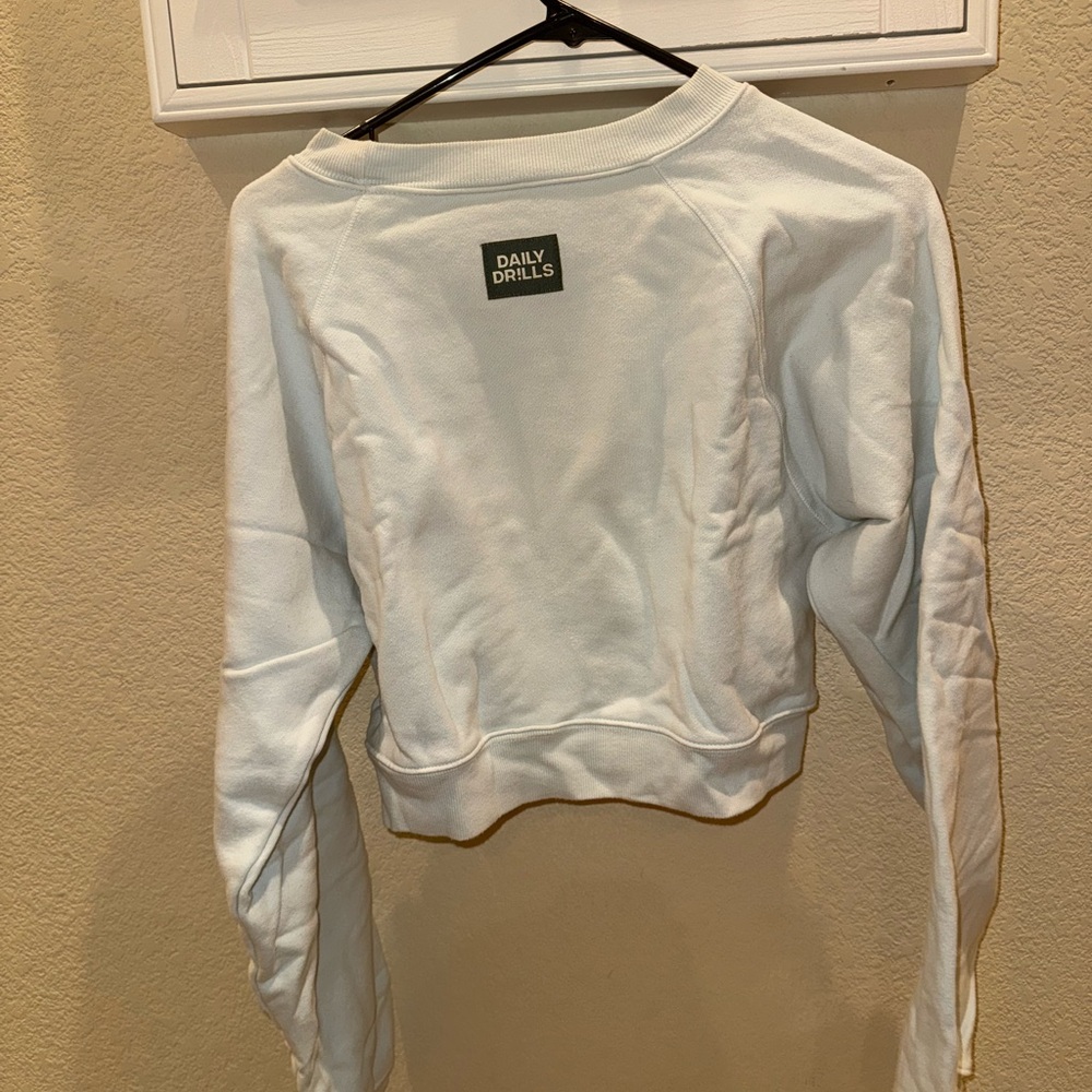 Daily Drills Blue Cropped Crew